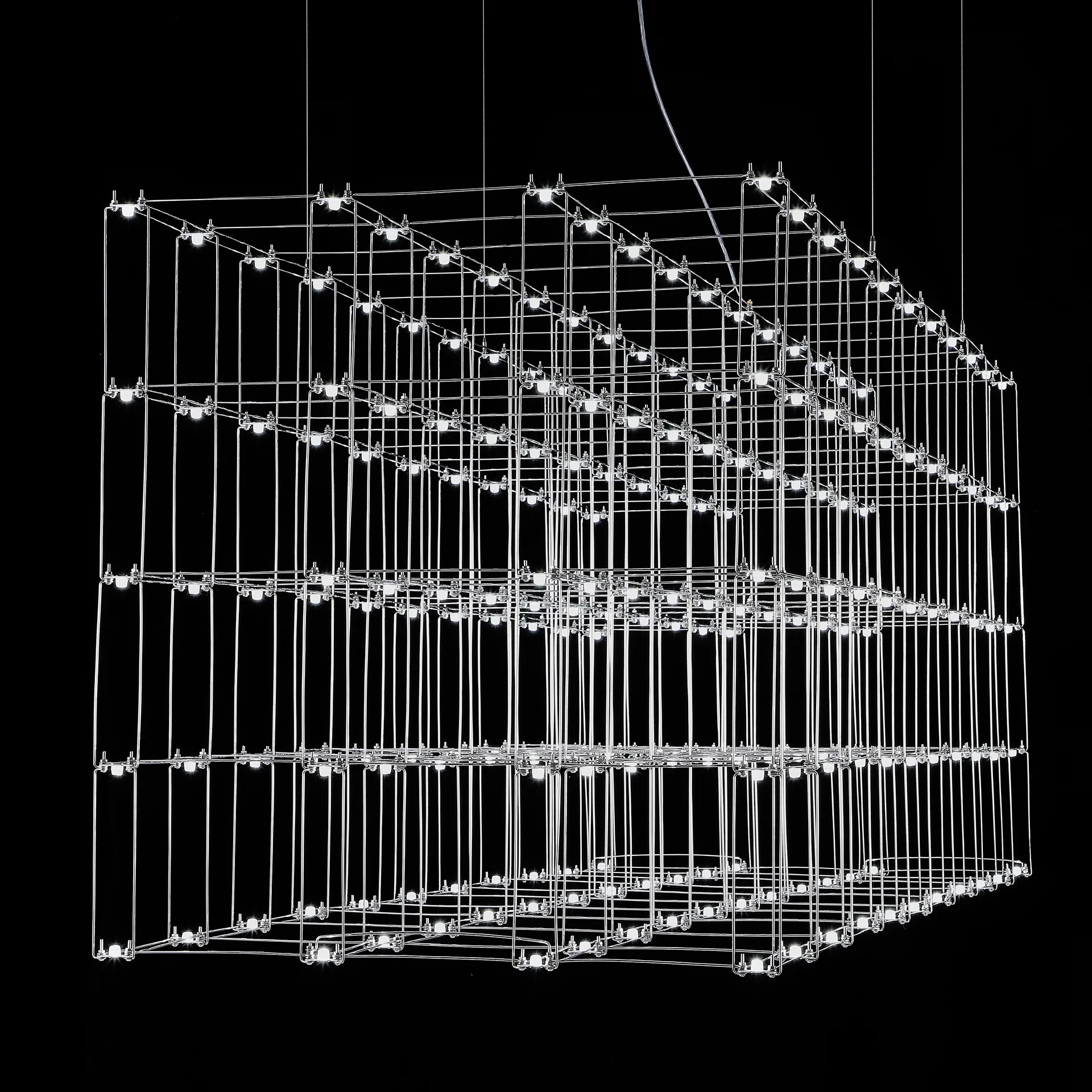 Подвесная люстра Quasar Cosmos Square LED pendant light 80/80/200 - миниатюра 5