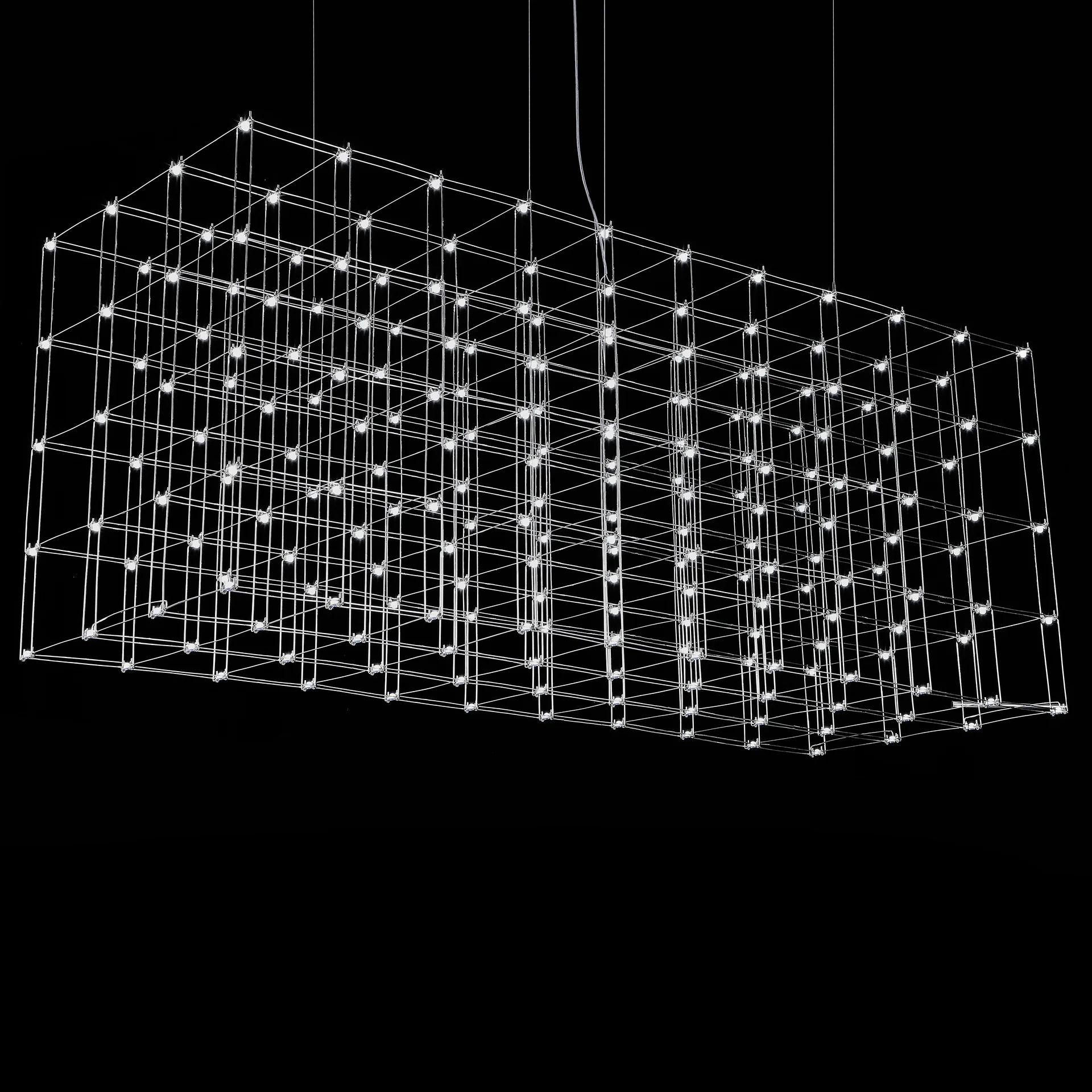 Подвесная люстра Quasar Cosmos Square LED pendant light 80/80/200 - миниатюра 7