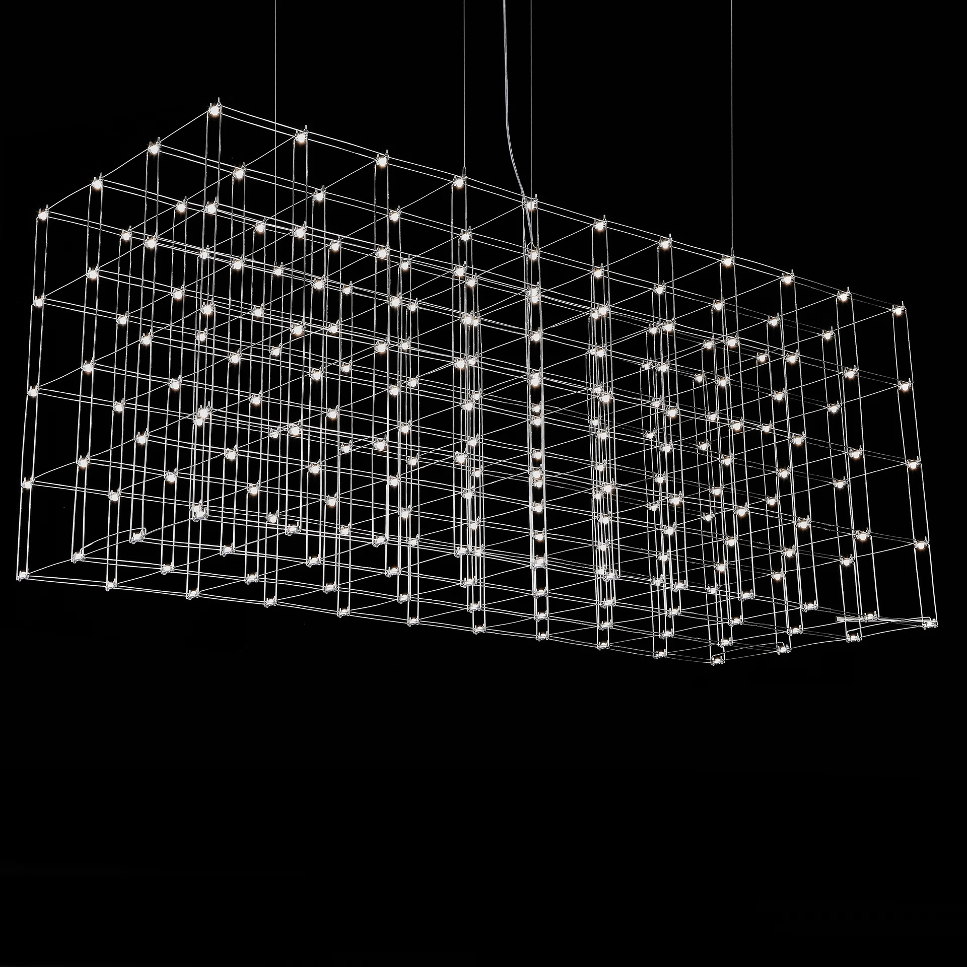 Подвесная люстра Quasar Cosmos Square LED pendant light 80/80/200 - миниатюра 8