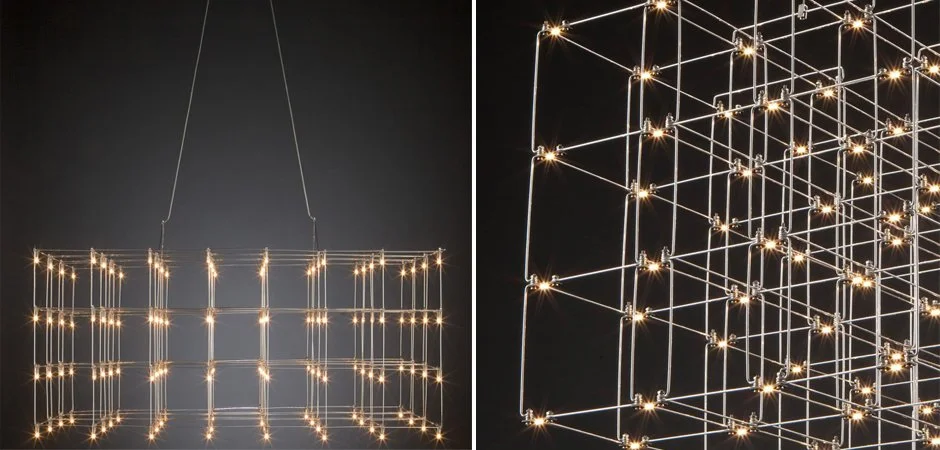 Подвесная люстра Quasar Cosmos Square LED pendant light 120/120/120 - миниатюра 2