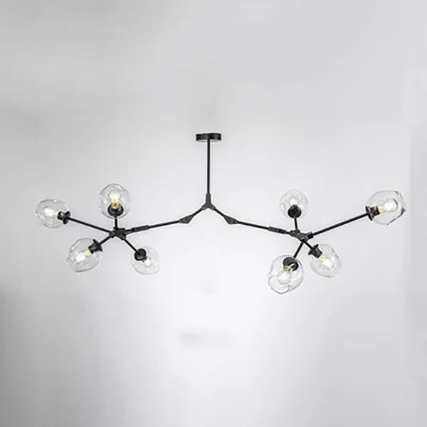Люстра на штанге Адель Branching Bubble Chandelier L11 Black Amber - изображение 1
