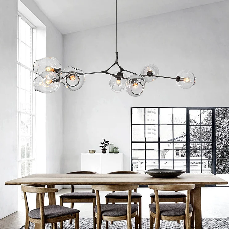 Люстра на штанге Адель Branching Bubble Chandelier L11 Black Amber - миниатюра 10