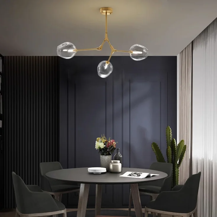 Люстра на штанге Адель Branching Bubble Chandelier L11 Black Amber - миниатюра 15