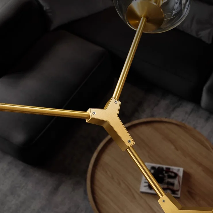 Люстра на штанге Адель Branching Bubble Chandelier L11 Black Amber - миниатюра 2