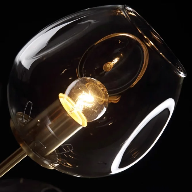 Люстра на штанге Адель Branching Bubble Chandelier L11 Black Amber - миниатюра 4