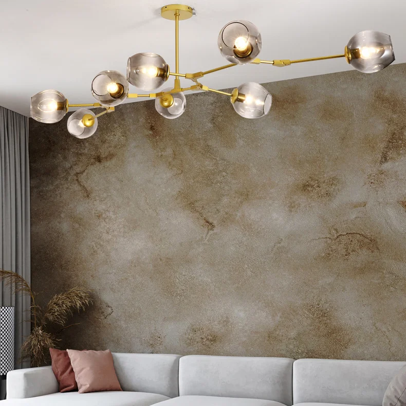 Люстра на штанге Адель Branching Bubble Chandelier L11 Black Amber - миниатюра 6