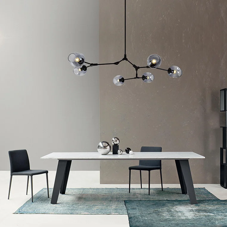 Люстра на штанге Адель Branching Bubble Chandelier L11 Black Amber - миниатюра 9