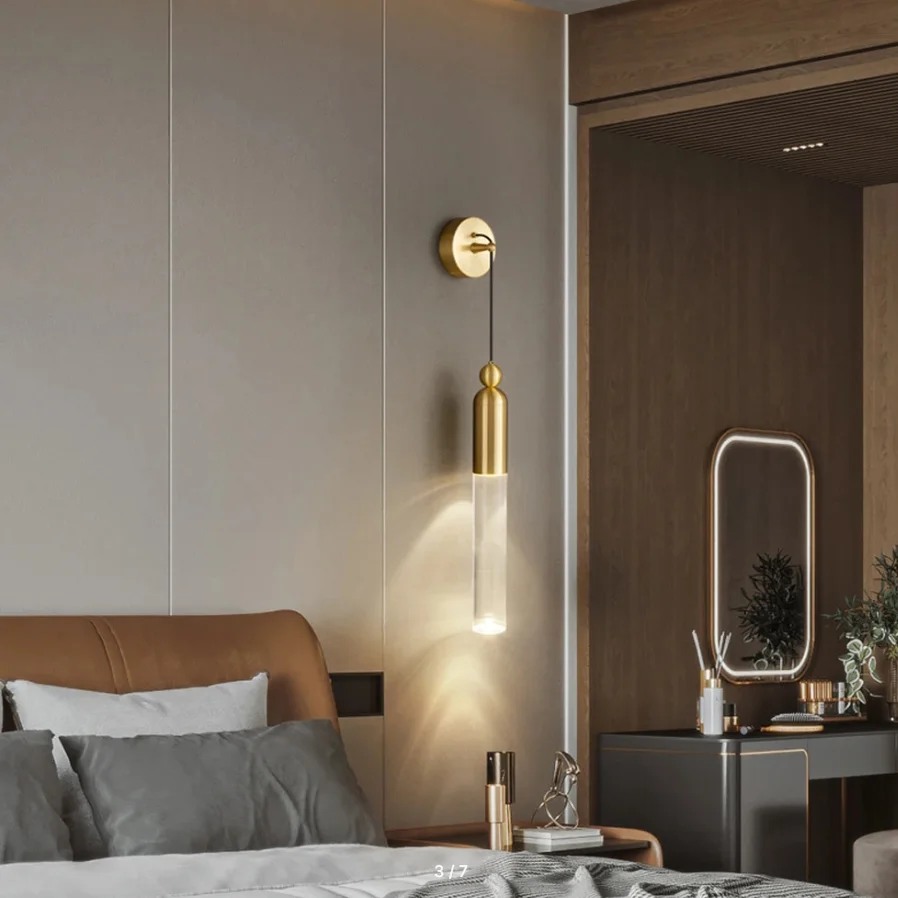 Настенный бра-светильник GELIS WALL Brass - миниатюра 3