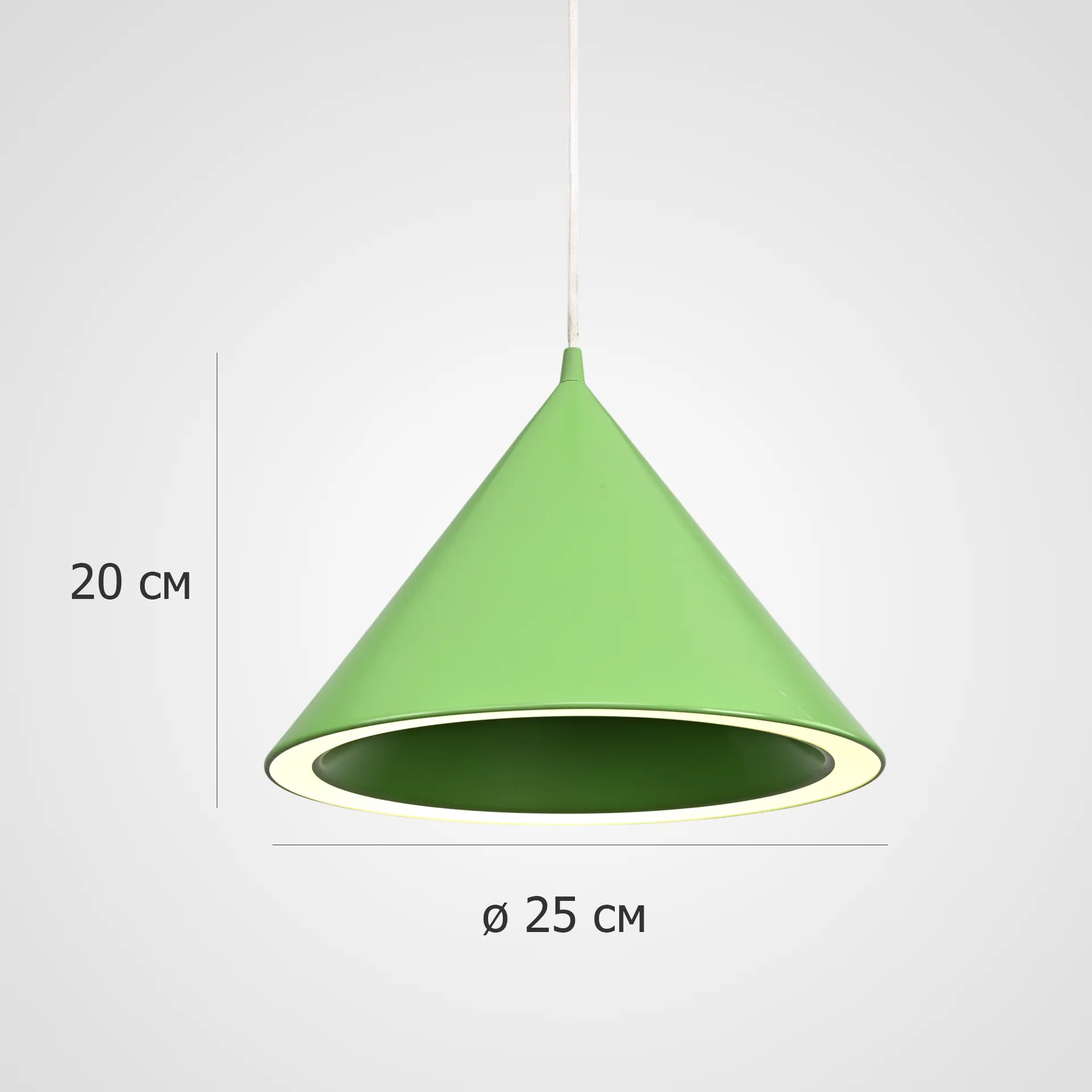 Подвесной светильник Woud Annular D25 Bright Green - миниатюра 2