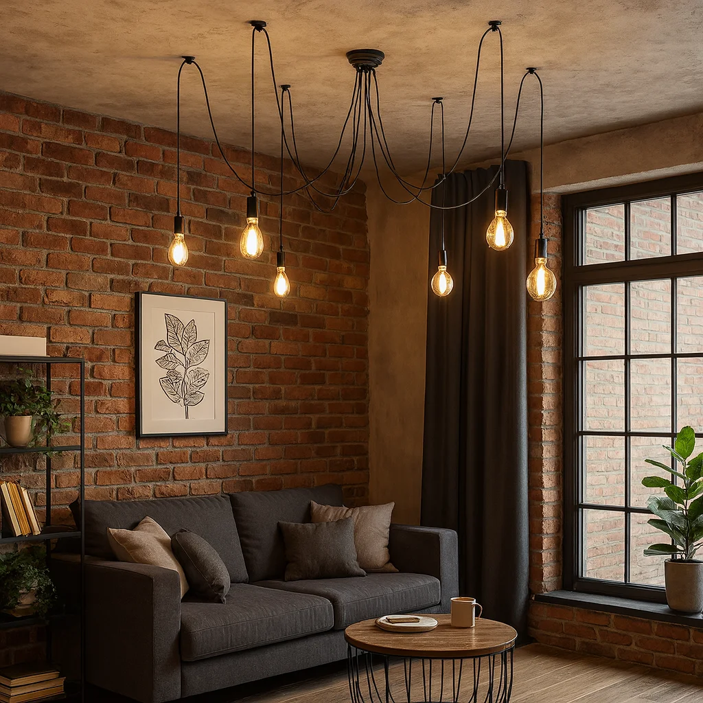 Люстра Spider Black L6 ImperiumLoft - миниатюра 5
