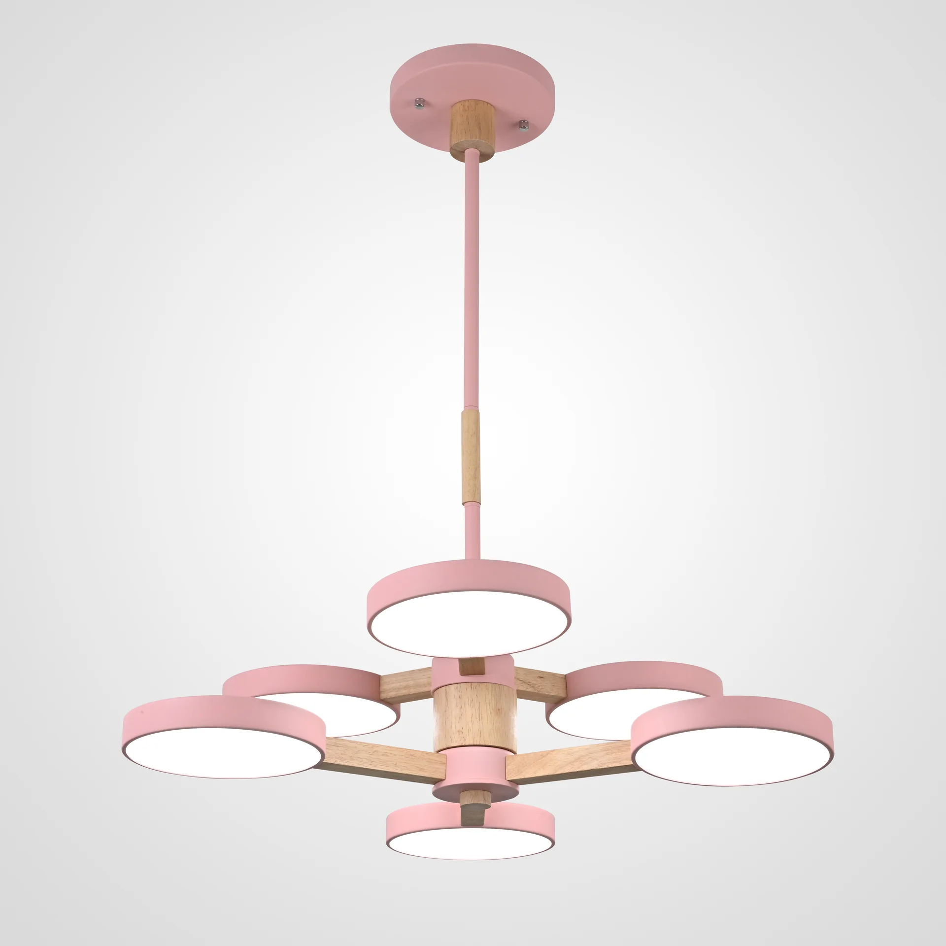 Люстра на штанге TURNA DBL L6 Pink - изображение 1