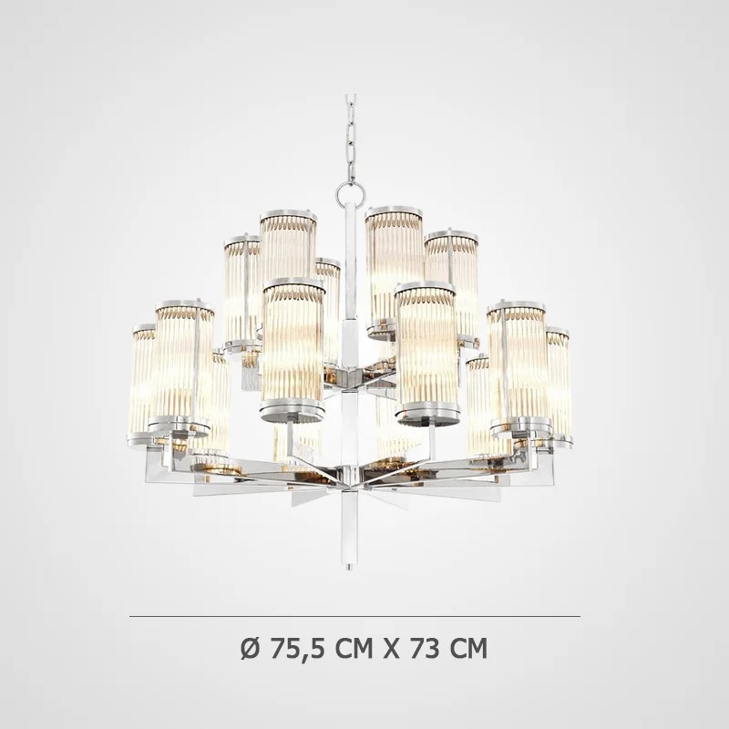 Подвесная люстра Сilindery Silver D75 - миниатюра 2