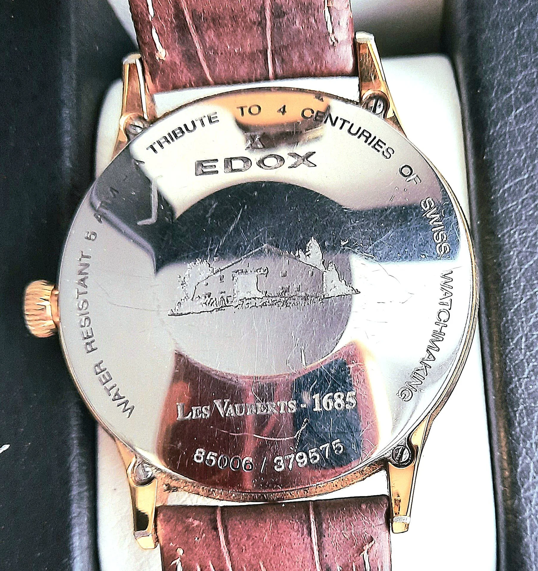 Мужские швейцарские механические часы Edox - миниатюра 8