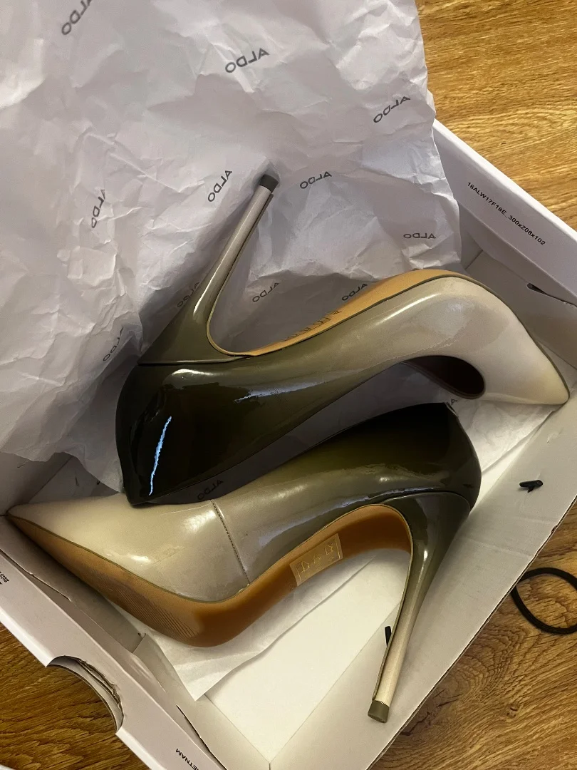 Туфли лодочки Aldo оливковые - миниатюра 5