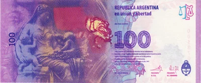 Банкнота 100 песо, Аргентина - миниатюра 2