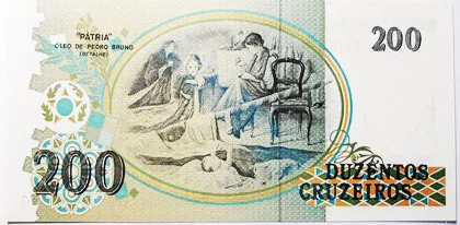 Банкнота 200 крузейро. Бразилия. - миниатюра 2