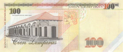 Банкнота 100 лемпир. Гондурас - миниатюра 2
