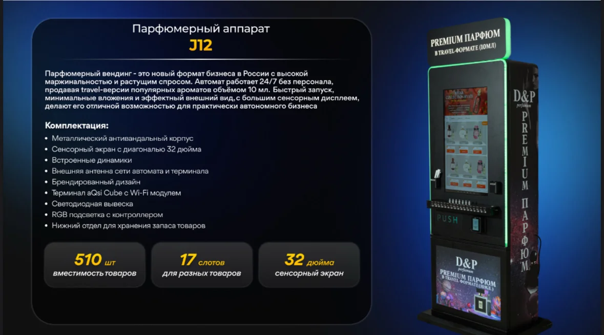 Парфюмерно-вендинговый аппарат - миниатюра 8