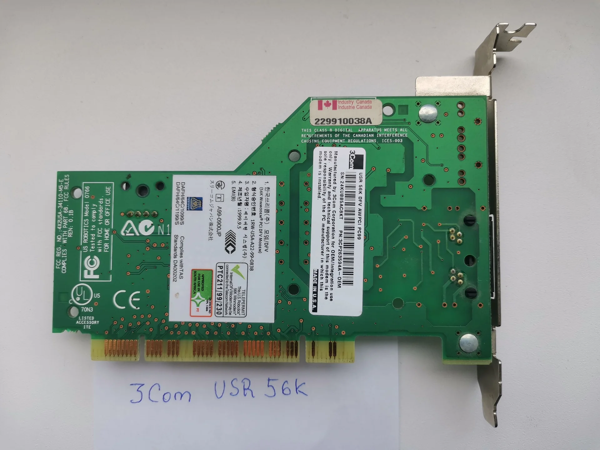 PCI модемы Genius, 3Com - миниатюра 3