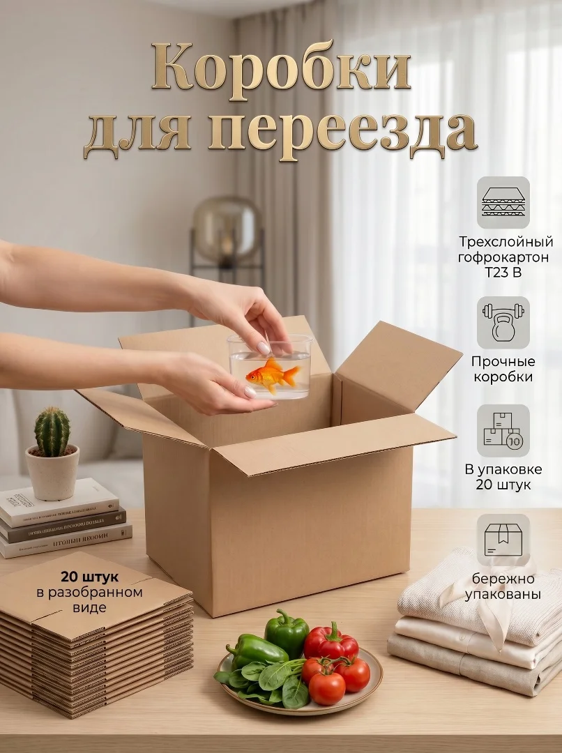 Коробки для переезда 20 штук - изображение 1