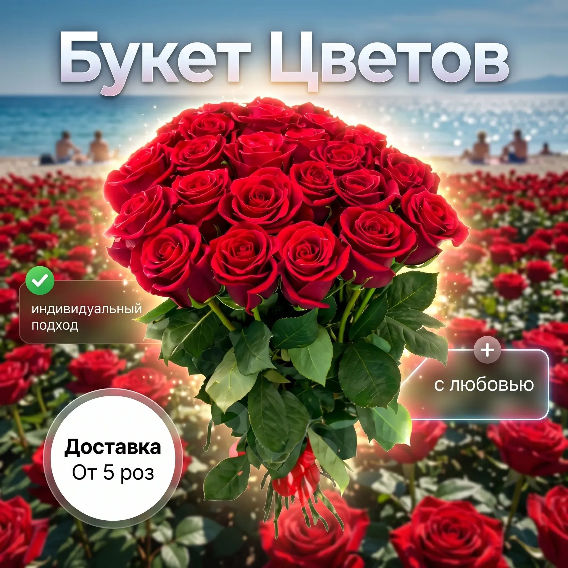 Букеты роз - изображение 1