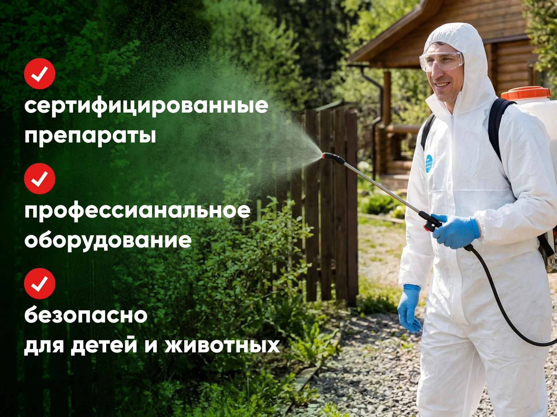 Обработка участка от клеща,комара, муравья, мухи. - миниатюра 2