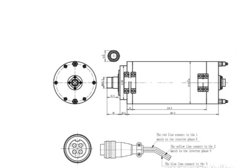 Шпиндель TS GDZ125-5.5 (ER25) 380 В - миниатюра 2