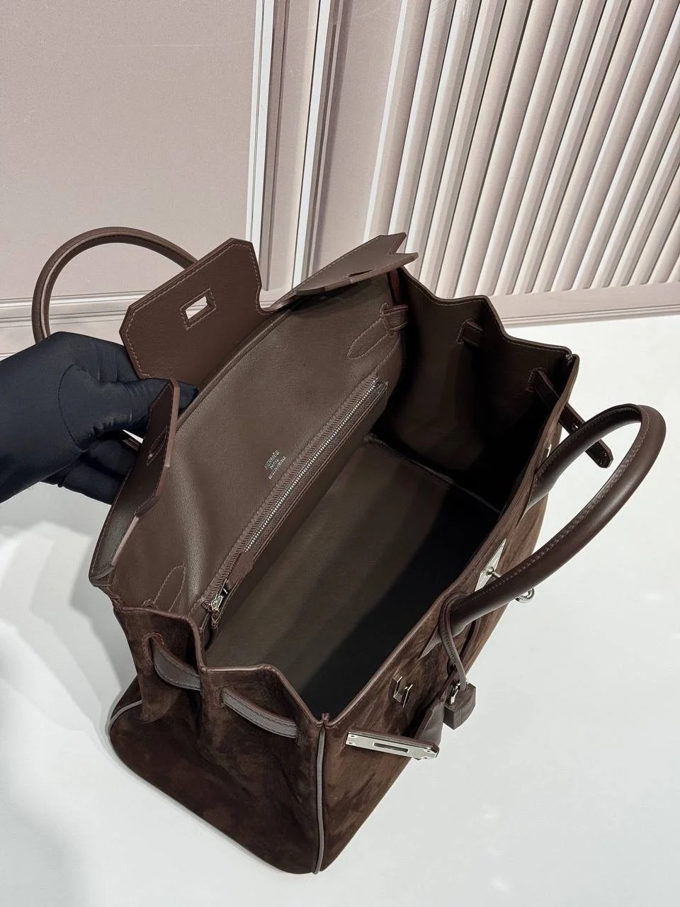 Hermes Birkin 30 замша - миниатюра 5