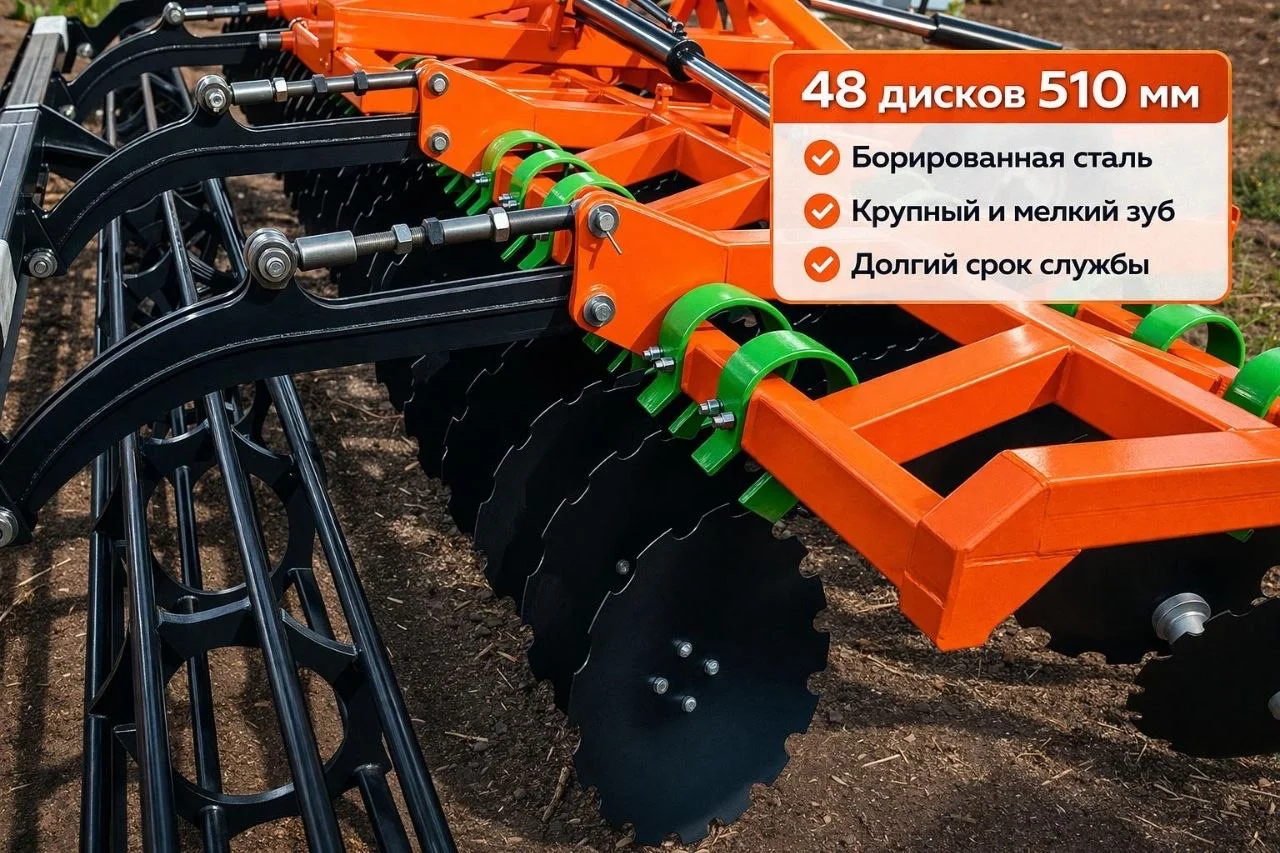 Лущильник дисковая борона Южак-3П, 2026 - миниатюра 4