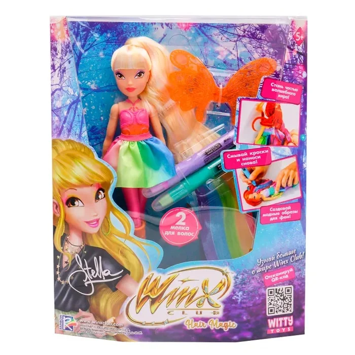 Кукла Стелла с крыльями и маркерами Winx Club - миниатюра 3
