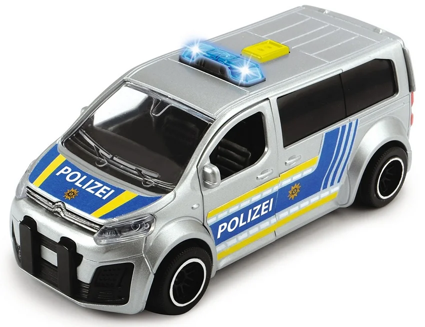 Машинка полицейский минивэн Citroen Space Tourer фрикционный 15см свет звук Dickie Toys 3713010 - миниатюра 5
