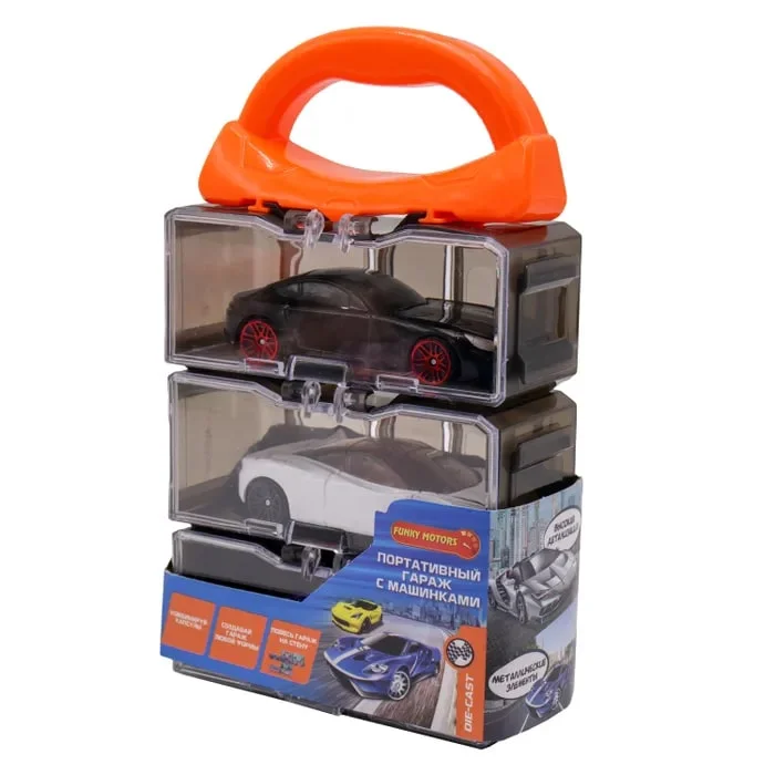 Набор Die Cast машинок 3 шт. в портативном кейсе Funky Toys FT0726560 - миниатюра 2
