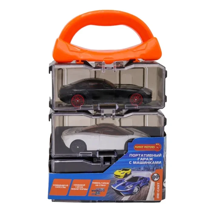 Набор Die Cast машинок 3 шт. в портативном кейсе Funky Toys FT0726560 - миниатюра 3