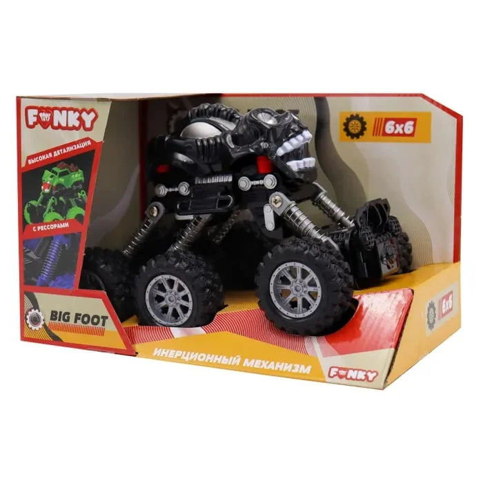 Машинка Funky Toys инерционная Внедорожник черная FT97947 - миниатюра 3