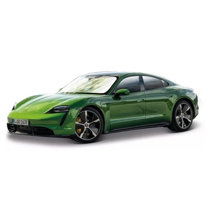 Машинка Maisto Porsche Taycan Tubro S, со светом и звуком, 1:24, цвет зелёный - изображение 1