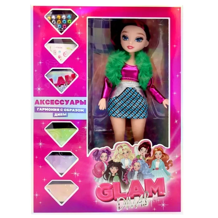 Модная кукла Glam Divas Sporty Diva Джинни с аксессуарами 25 см от Funky Toys FT0886603 - миниатюра 4