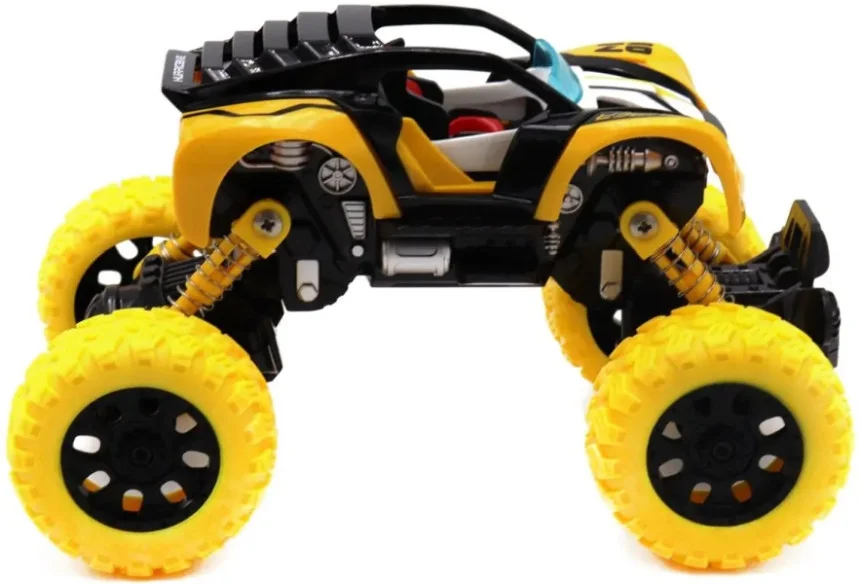 Машинка багги DIY 17 см металлическая желтого цвета Funky Toys 1/72 YS0281530 - миниатюра 2