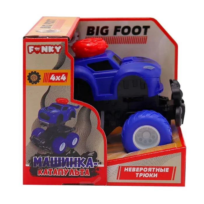 Машинка фрикционная Катапульта 4x4 синяя Funky Toys FT97962 - миниатюра 3