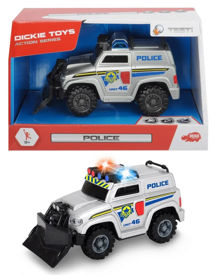 Полицейская машина со светом и звуком 15см - миниатюра 2