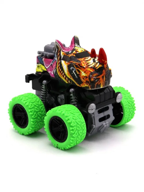 Машинка инерционная 4x4 Звери 9 5 см рессоры дизайны в ассортименте Funky toys - миниатюра 3