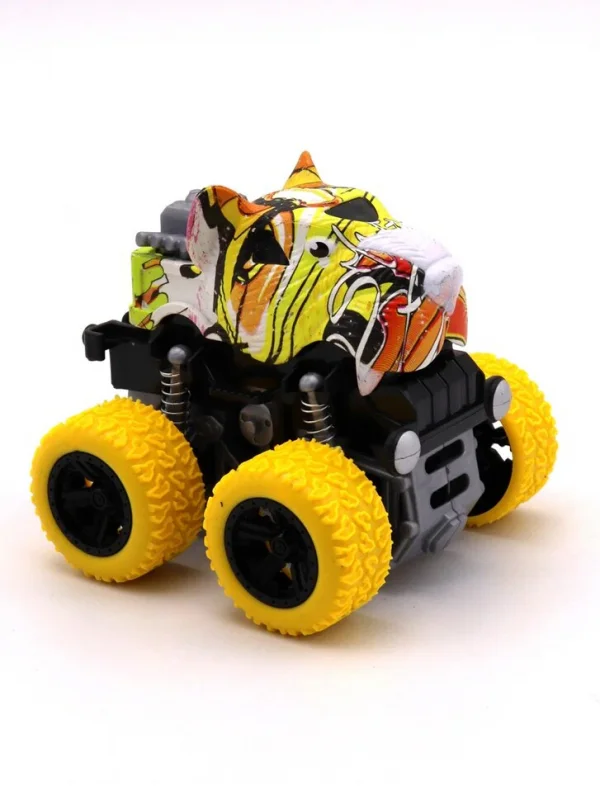 Машинка инерционная 4x4 Звери 9 5 см рессоры дизайны в ассортименте Funky toys - миниатюра 4