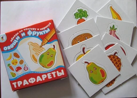 Трафареты Овощи и фрукты Дрофа - миниатюра 2
