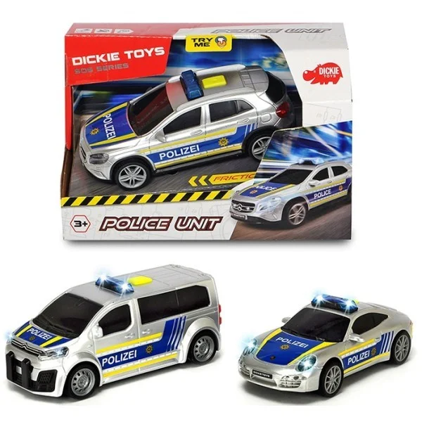 Полицейская машинка Mercedes Полицейская машинка фрикционная Dickie Toys 3712014-2 - миниатюра 2