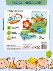 Обучающая магнитная игра-мозаика от Magneticus Ферма на английском языке - миниатюра 2