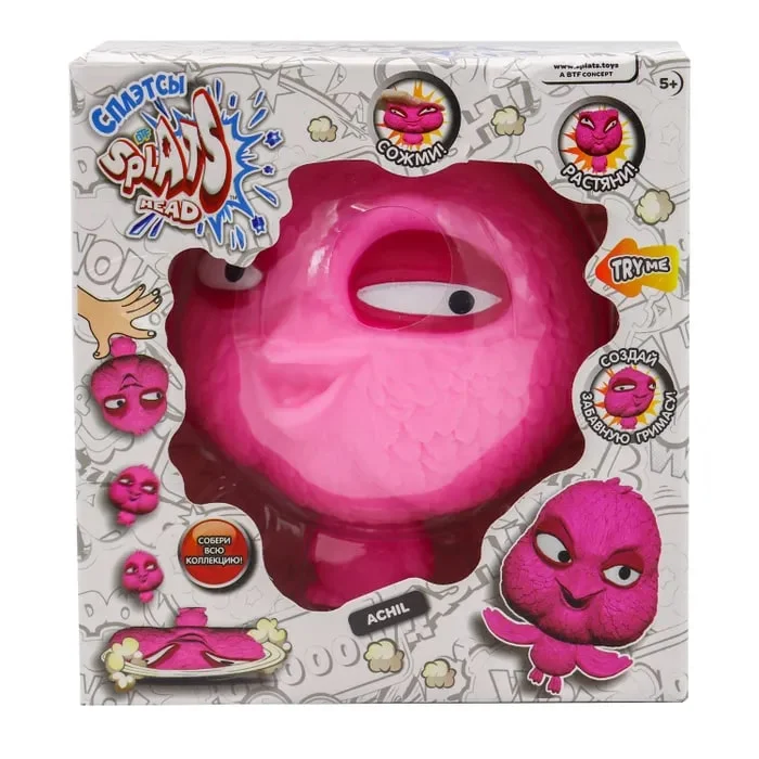 Фигурка-тянучка Эйчил ,11 см Splats Head 879490-17 - миниатюра 2
