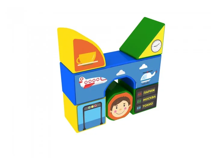 Пластиковые кубики Аэропорт Magneticus BLO-003-03 - миниатюра 2