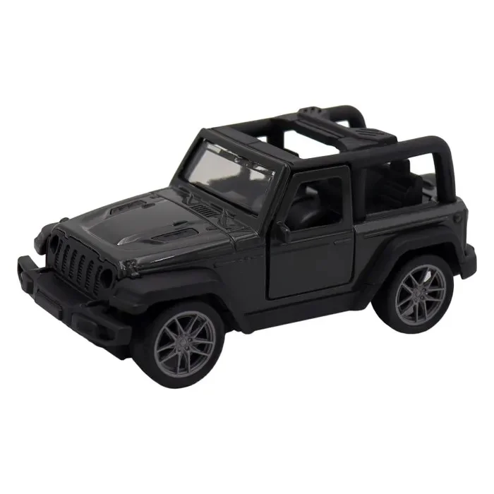 Чёрная инерционная машинка Джип Сафари die-cast - миниатюра 2