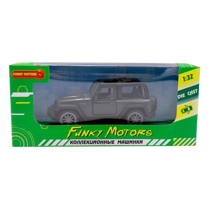 Чёрная инерционная машинка Джип Сафари die-cast - миниатюра 3