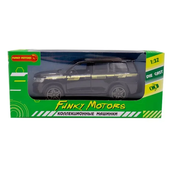 Чёрная инерционная машинка с прозрачной крышей die-cast 1:32 Funky Toys - миниатюра 3