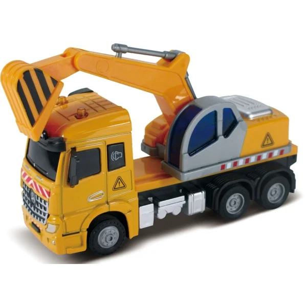 Экскаватор кабина die-cast инерционный механизм свет звук 1:43 Funky toys FT61080 - изображение 1
